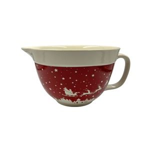 The Bakeshop by Master Class Santa's Trip Ceramic Mixing Bowl